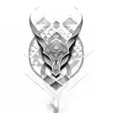 blessed  tattoo design idea