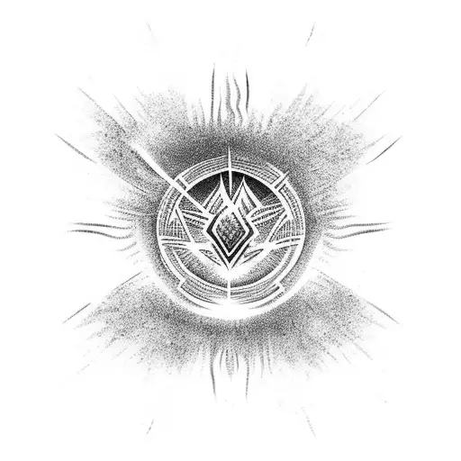 Fire Water Earth Air tattoo design idea