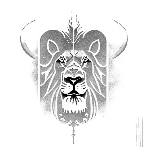 revelation lamb scroll apocalypse Jesus lion tattoo design idea