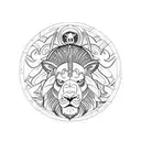 revelation lamb scroll apocalypse Jesus lion tattoo design idea