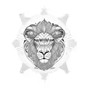 revelation lamb scroll apocalypse Jesus lion tattoo design idea