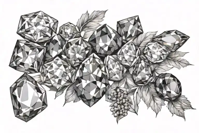 birthstones for December July April may and July  tattoo design idea