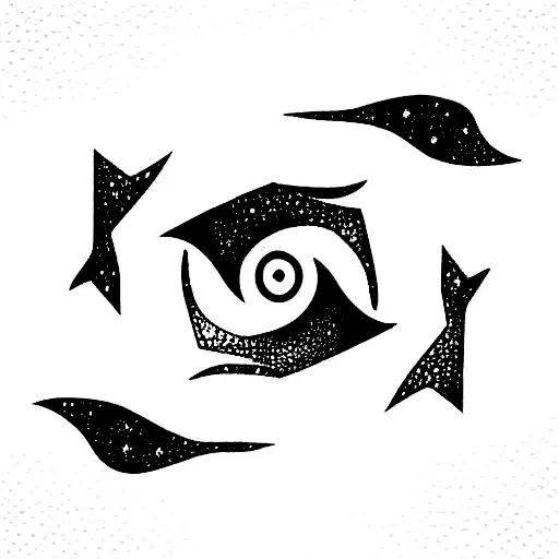 fusion of Aquarius and Gemini tattoo design idea