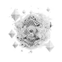 molécule ketamine tattoo design idea