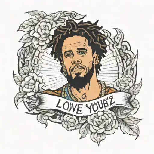 Love yourz j cole tattoo design idea