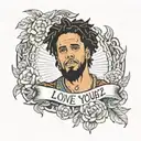 Love yourz j cole tattoo design idea