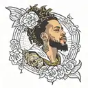 Love yourz j cole tattoo design idea