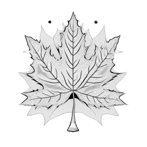 Maple Leaf tattoo design idea