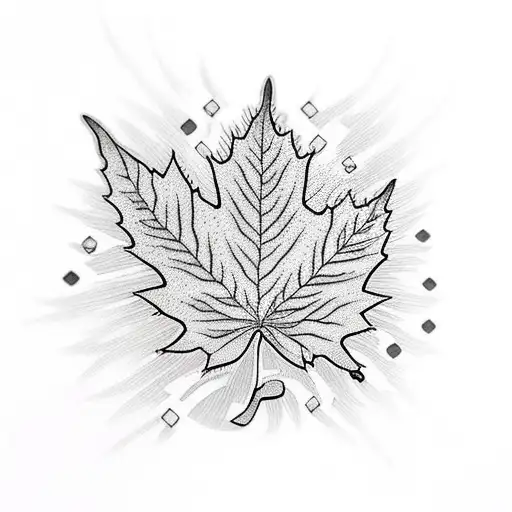 Maple Leaf tattoo design idea