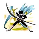 Zoros swords tattoo design idea