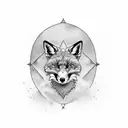 foxhound  tattoo design idea