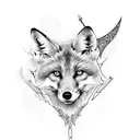foxhound  tattoo design idea