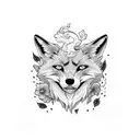 foxhound  tattoo design idea