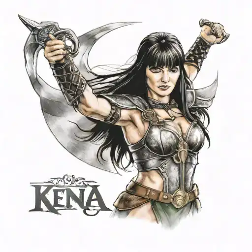 xena warrior princess tattoo design idea