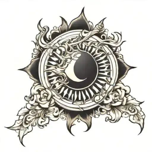 Eclipse cesar  tattoo design idea