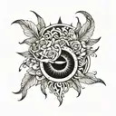 Eclipse cesar  tattoo design idea