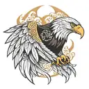 eagle wings tattoo design idea
