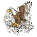 eagle wings tattoo design idea