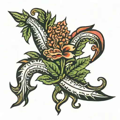 Wormwood Molotov tattoo design idea