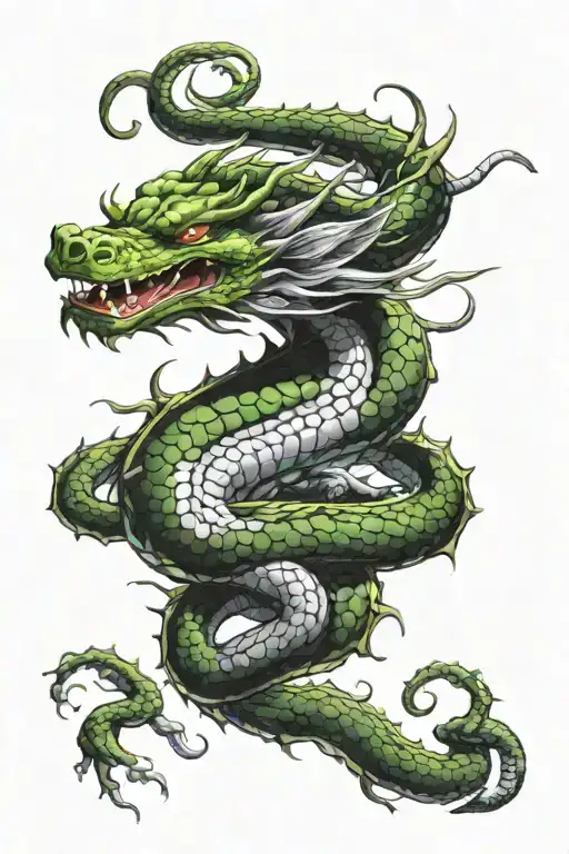 Shenron Dragon Ball tattoo design idea