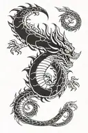 Dragon Ball Z Shenron dragon tattoo design idea
