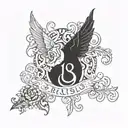 birth date august 22 18 tattoo design idea