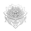 Lotus flower blooming amidst snake coils symbolizing spiritual enlightenment tattoo design idea
