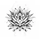 Lotus flower blooming amidst snake coils symbolizing spiritual enlightenment tattoo design idea