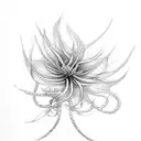 red spider lily with snake tattoo design idea