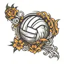 volleyball tattoo design idea