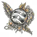 volleyball tattoo design idea
