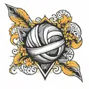 volleyball tattoo design idea