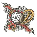 volleyball tattoo design idea