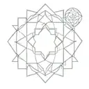 mandala tattoo similar to moroccan her motif style tattoo design idea