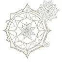 mandala tattoo similar to moroccan her motif style tattoo design idea