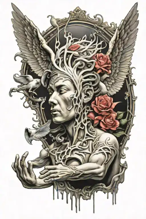 nirvana in utero tattoo design idea