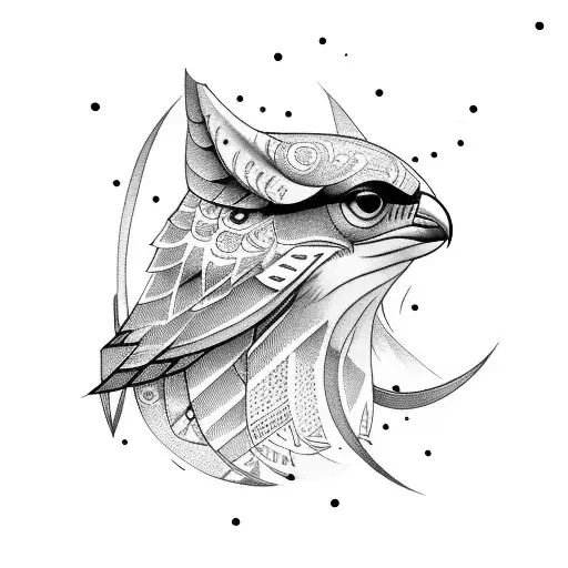 nightingale  tattoo design idea