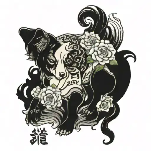 I loved my dog very much she is dead now I need the detailing of her birth date(2018) she will be remembered forever tattoo design idea