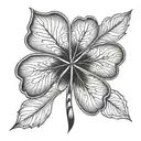 Baldwin 4 leaf clover tattoo design idea