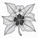 Baldwin 4 leaf clover tattoo design idea