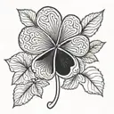 Baldwin 4 leaf clover tattoo design idea