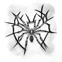 Spider tattoo design idea