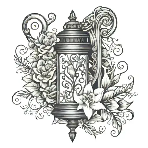 Floral, Disneys Tangled Lantern, Disneys Moana flower, Disneys The little mermaid fork, Disneys the little mermaid shell tattoo design idea