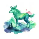 northern lights tattoo design idea