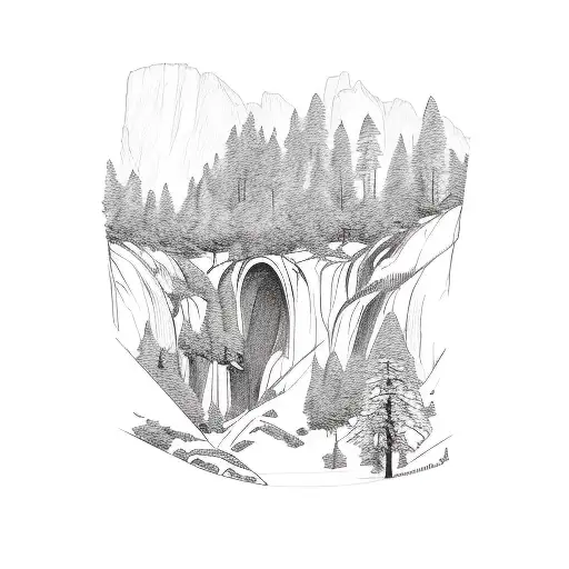 Yosemite National Park tattoo design idea