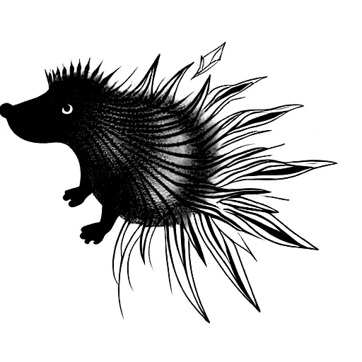 Porcupine Temporary Tattoo - Etsy Hong Kong