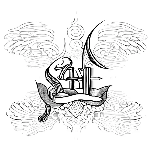 saved by the grace of God tattoo design idea