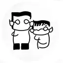 grandpa and grandson tattoo design idea