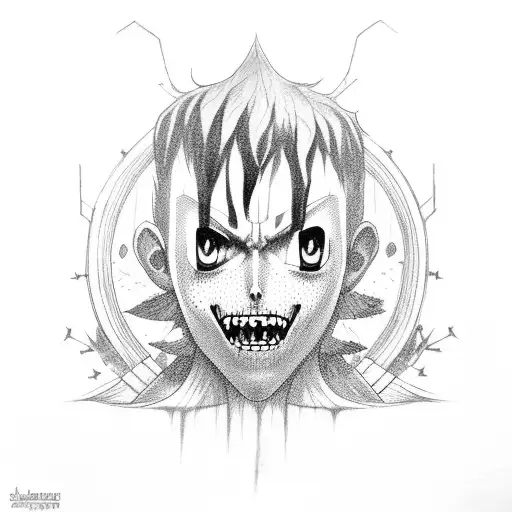 jinx+hisoka+groot+attack on titan tattoo design idea