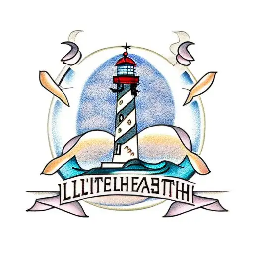 Classic lighthouse tattoo - Tattoogrid.net